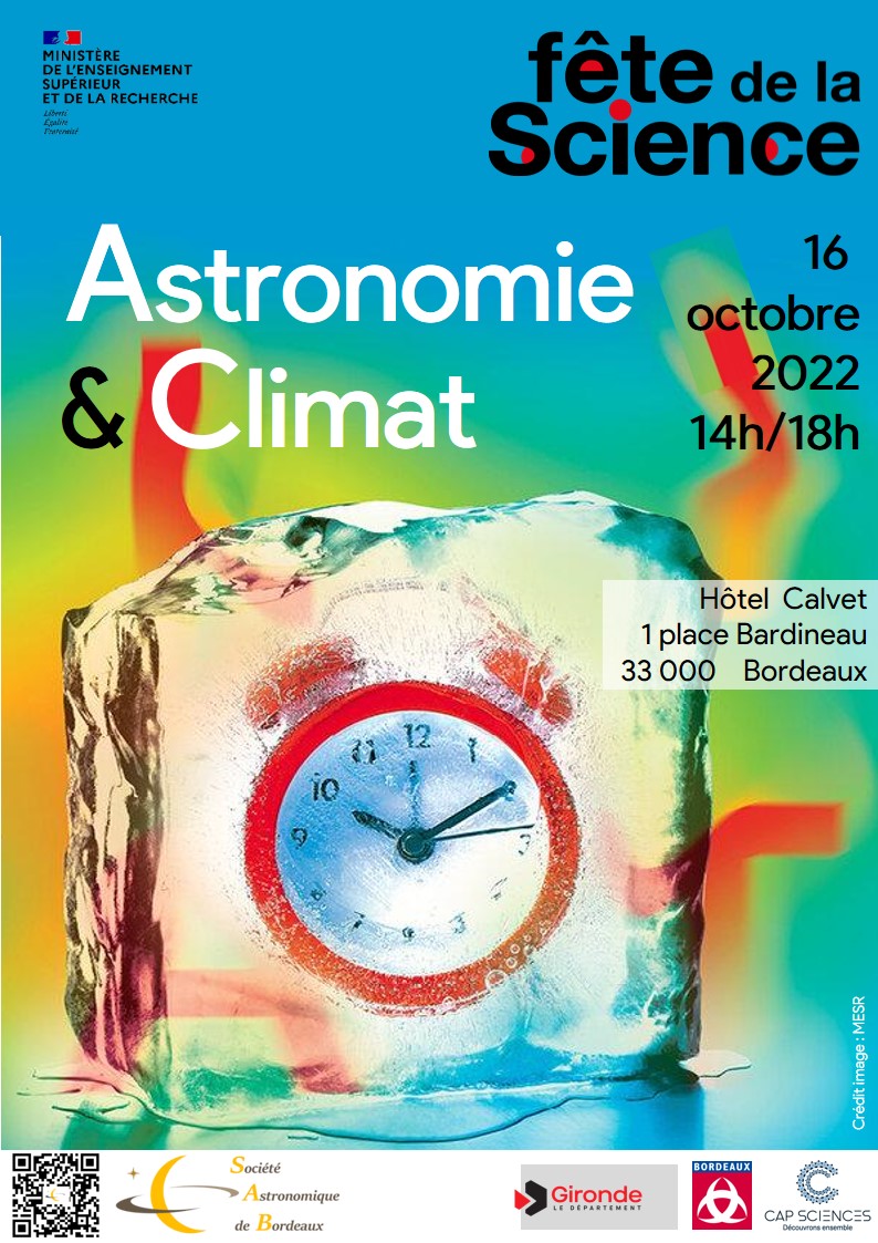 Astronomie & Climat (dans le cadre de la Fête de la science)