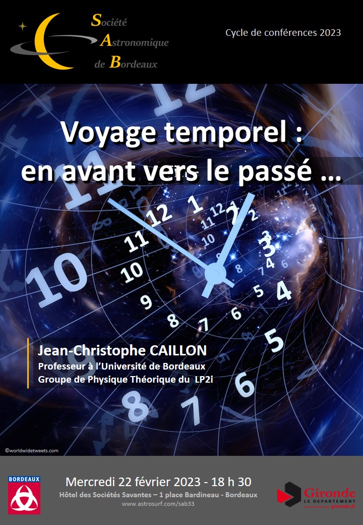 Conférence : "Voyage temporel : En avant vers le passé …"