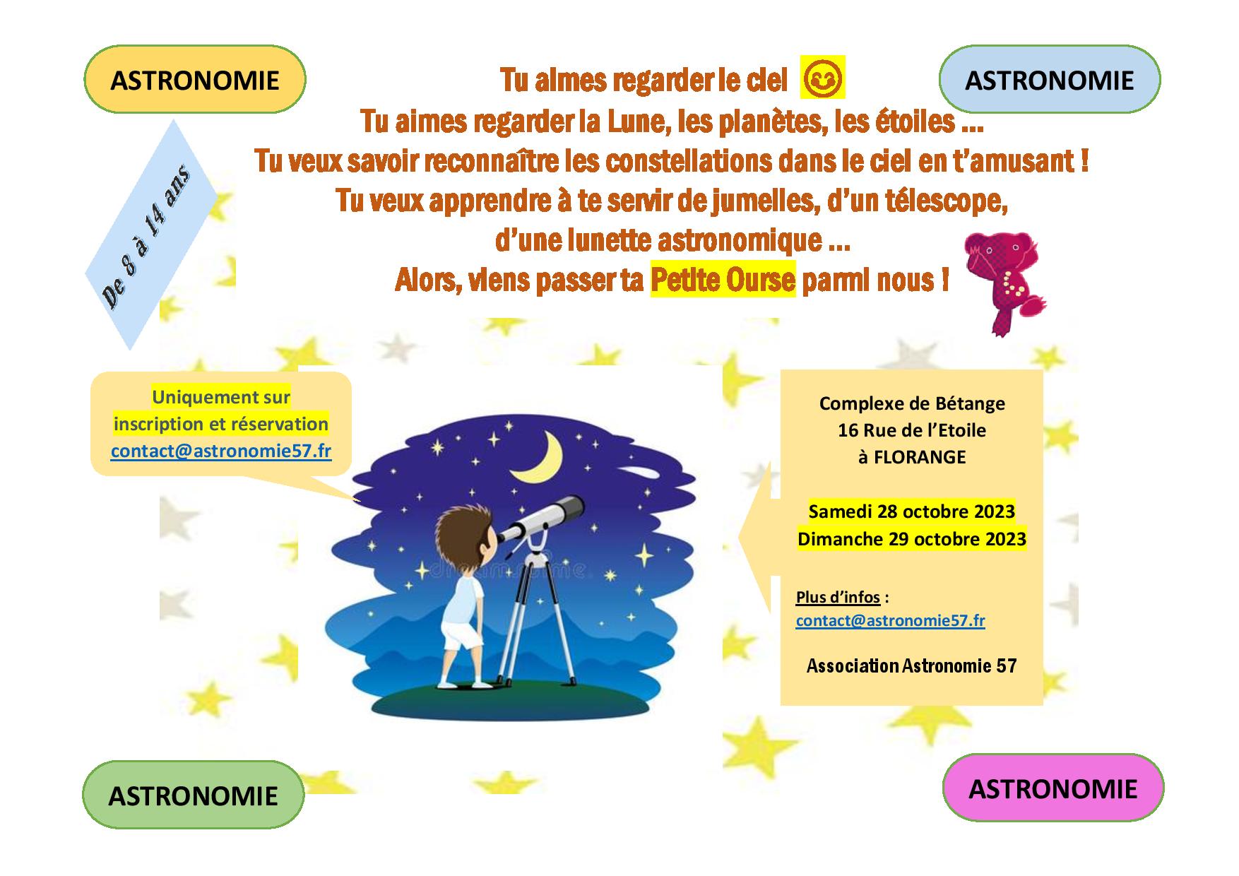Stage Petite Ourse 8-14 ans