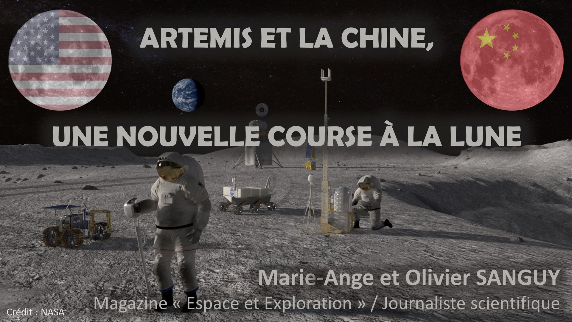 Conférence "Artemis et la Chine, une nouvelle course à la Lune", observation du ciel et réalité virtuelle