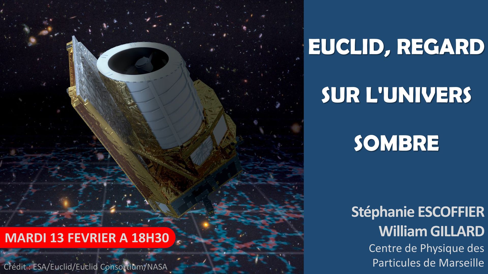 Conférence "Euclid, regard sur l'Univers sombre"