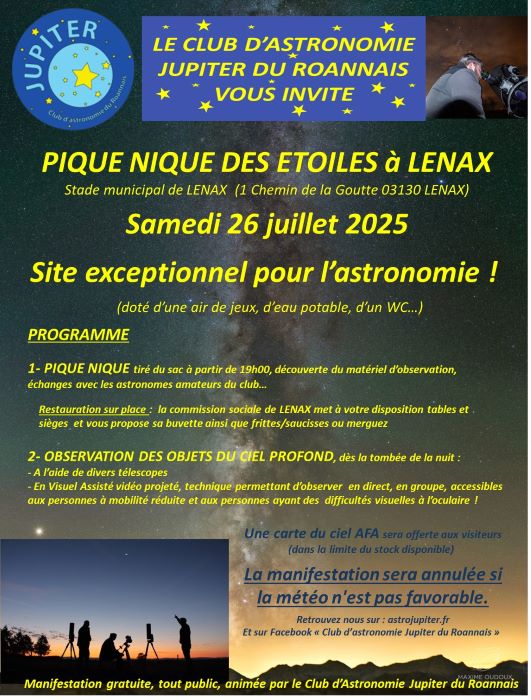 Pique-nique des étoiles