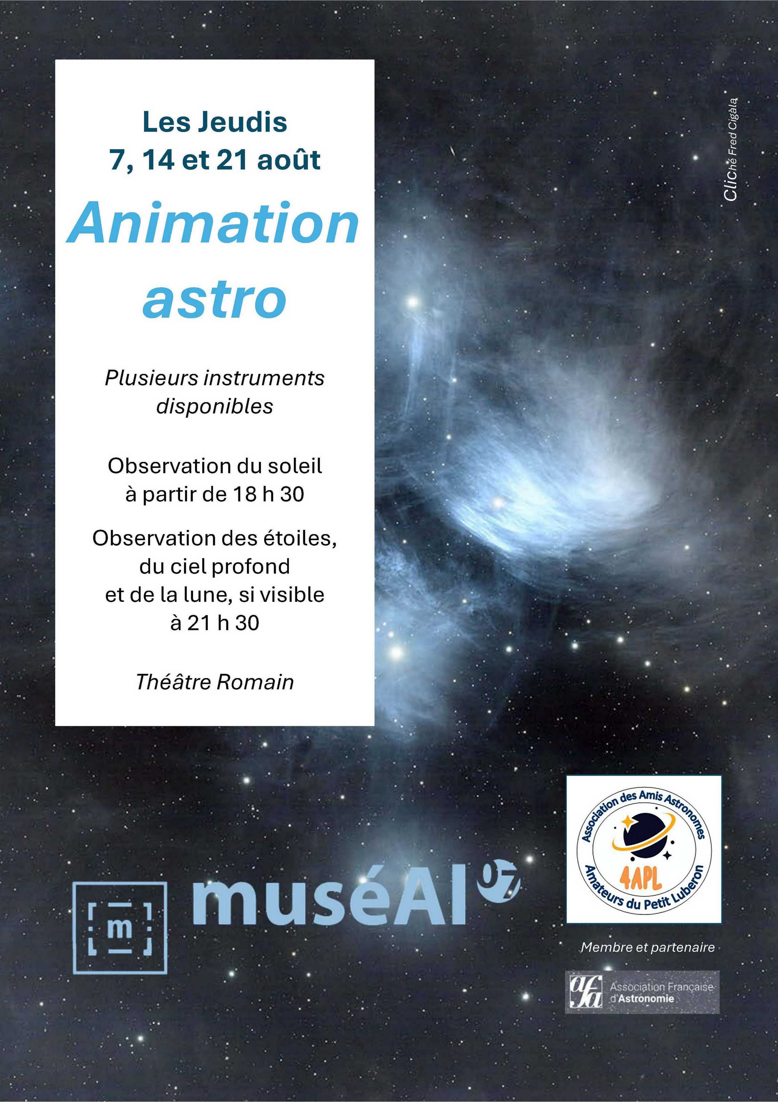 UNE NUIT sous les étoiles au MuséAl (ALBA-LA-ROMAINE)