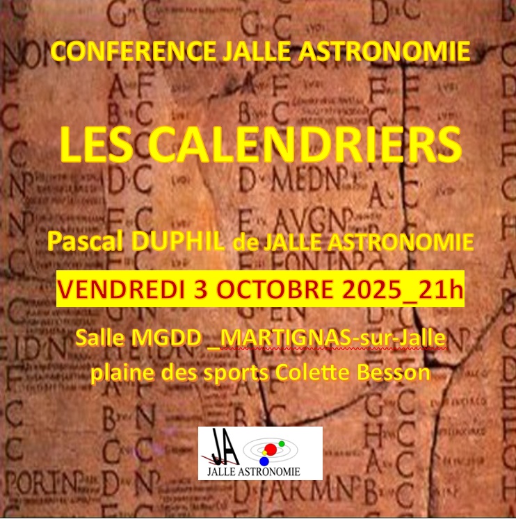 CONFERENCE "LES CALENDRIERS""