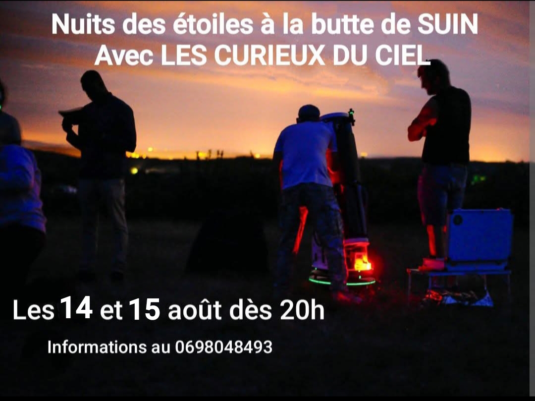Nuits des étoiles à la butte de Suin