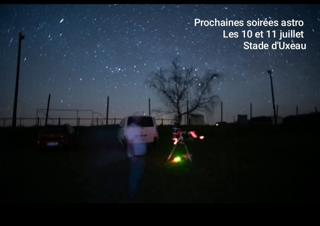 Le Curieux du ciel lance l'été au stade d'Uxeau