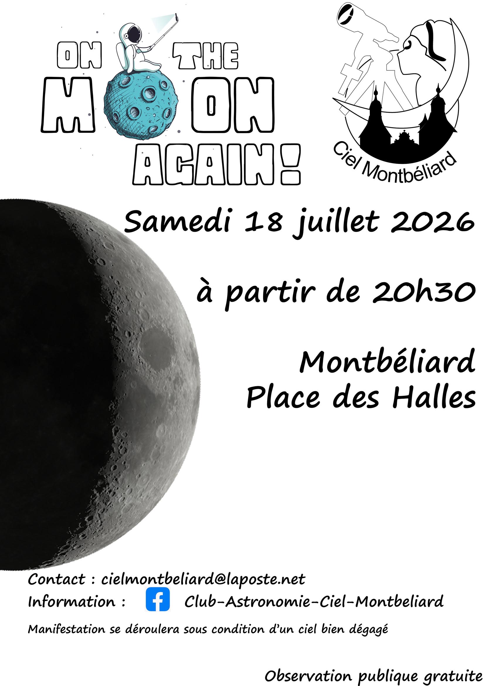 Observation Astronomique On the Moon again